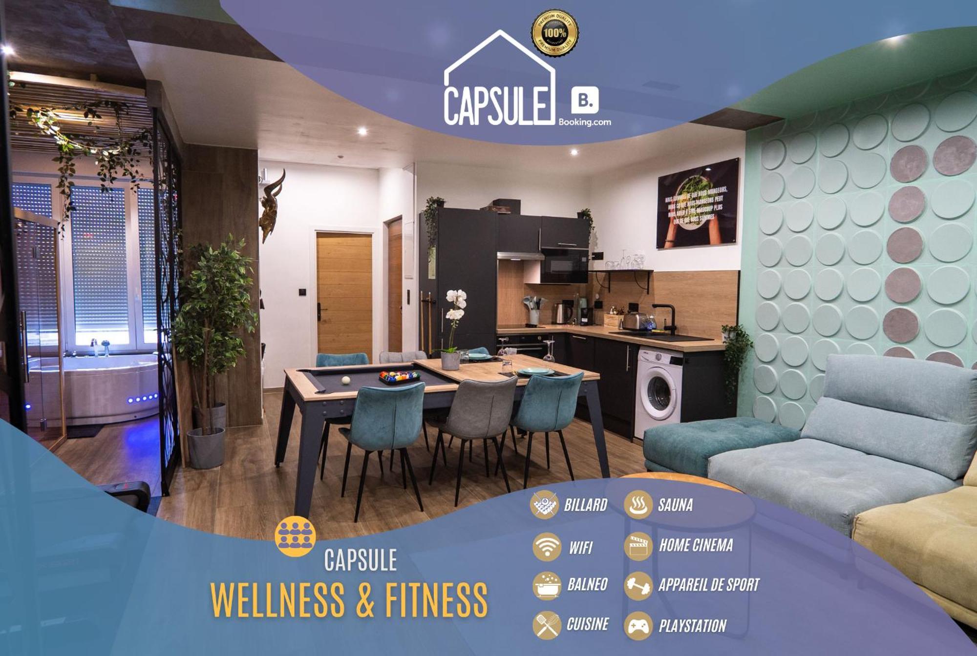 Capsule Wellness - Sauna - Balneo - Machine De Sport Privatif - Ps5 - 2 Chambres Valenciennes Exterior photo